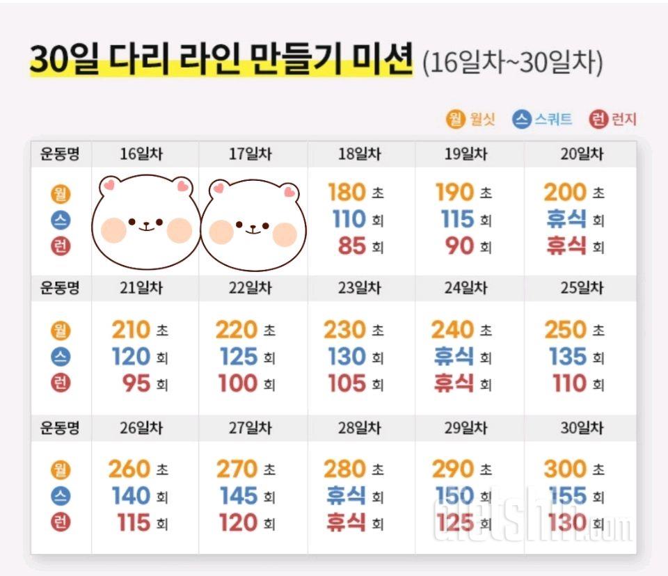 30일 다리라인 만들기17일차 성공!