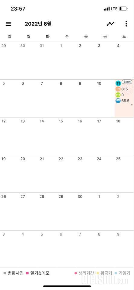 30일 하루 2L 물마시기 1일차 성공!