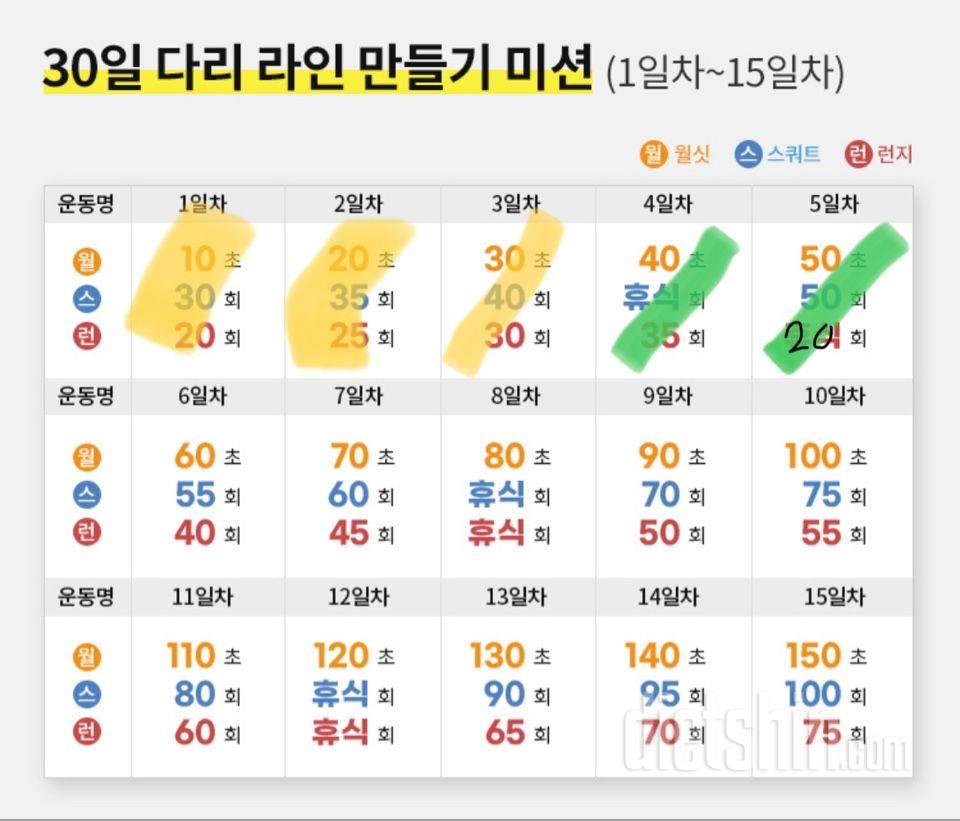 30일 다리라인 만들기5일차 성공!