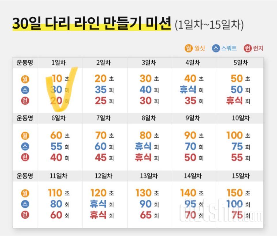 30일 다리라인 만들기 1일차 성공!