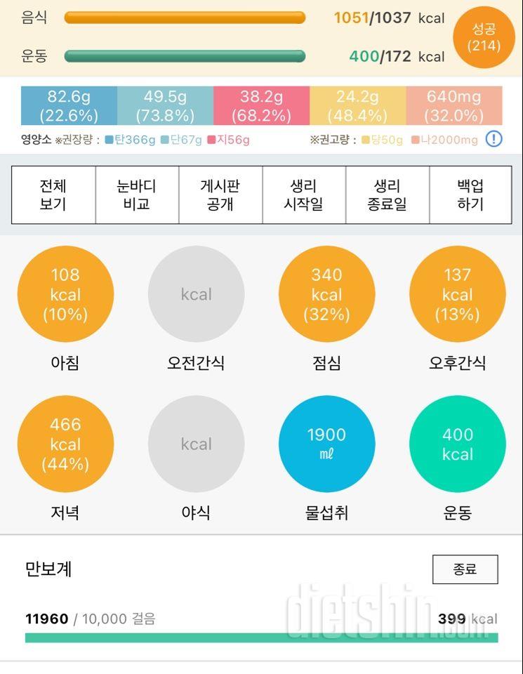 30일 야식끊기20일차 성공!