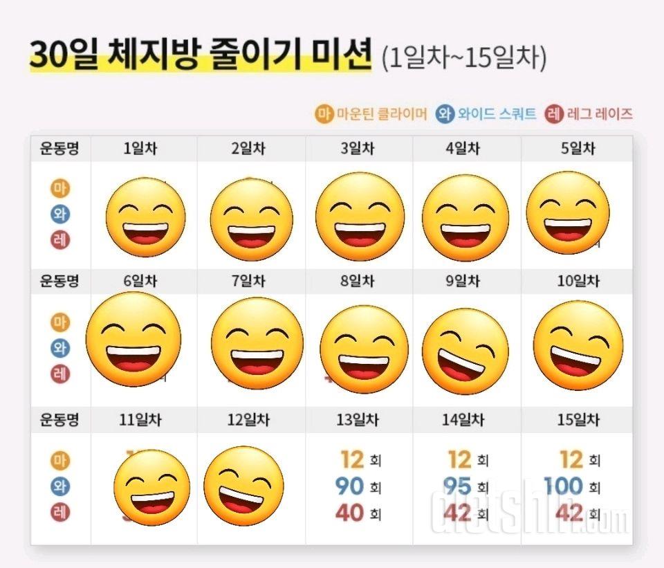 30일 체지방 줄이기12일차 성공!