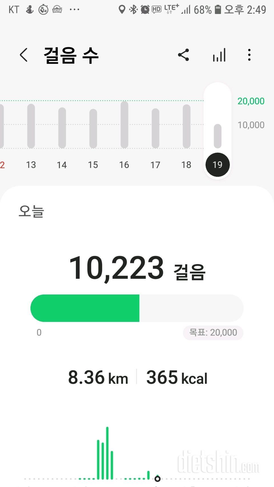 30일 만보 걷기10일차 성공!