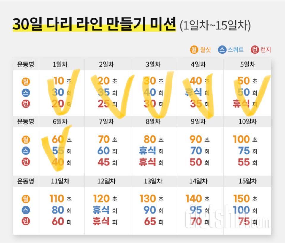 30일 다리라인 만들기6일차 성공!