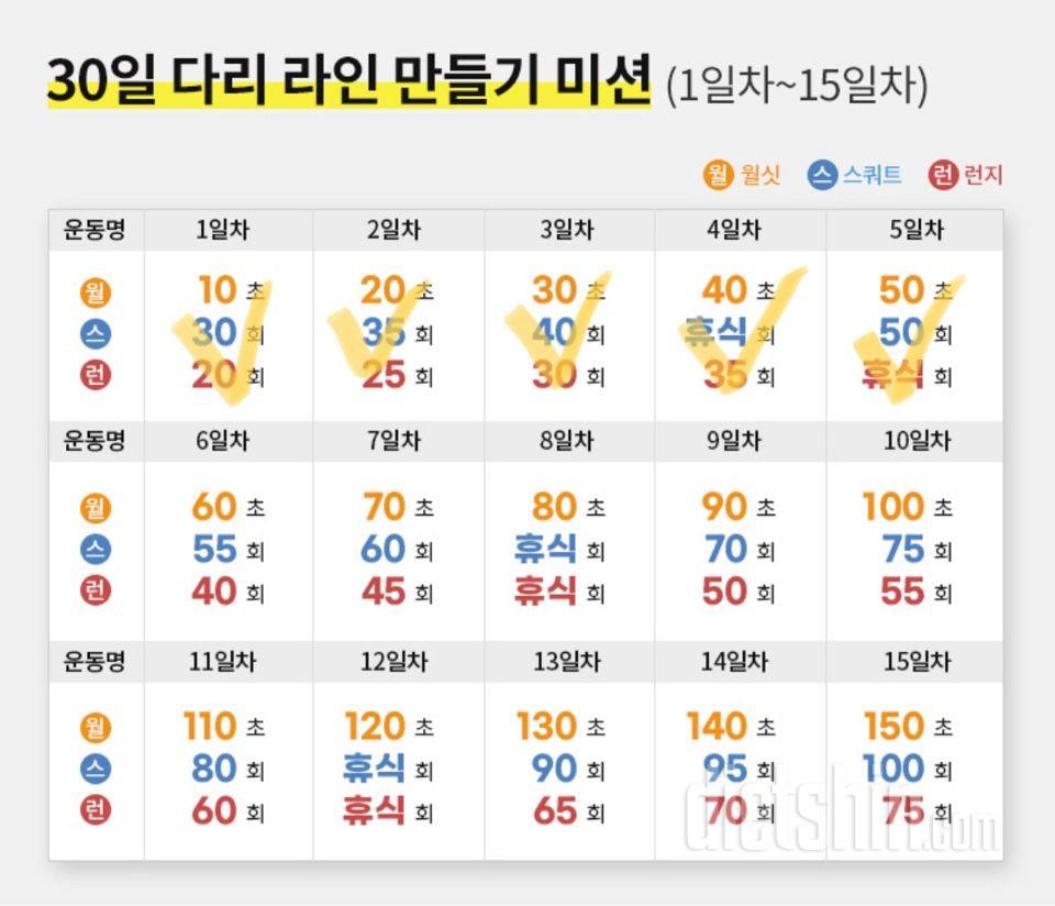 30일 다리라인 만들기5일차 성공!