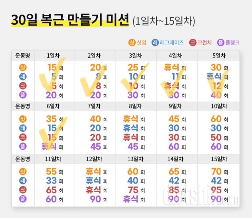 30일 플랭크 1일차 성공!