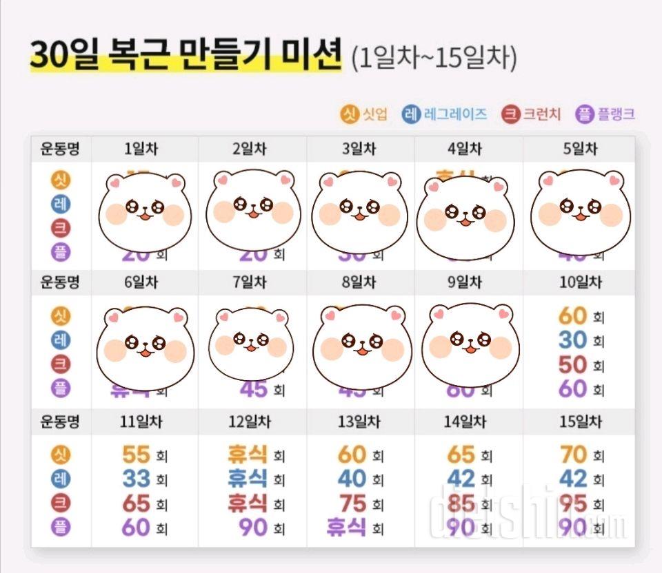 30일 탄탄매끈 복근 만들기9일차 성공!