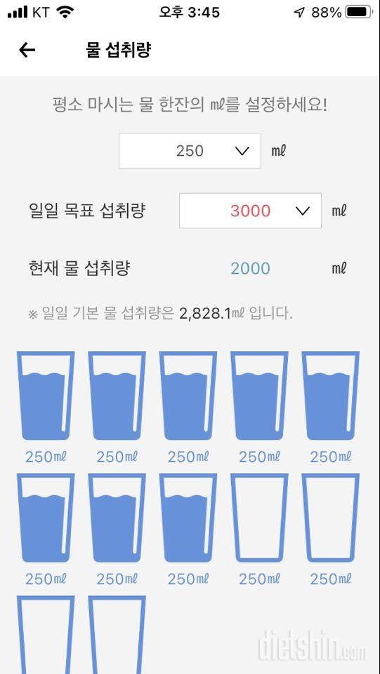 30일 하루 2L 물마시기9일차 성공!