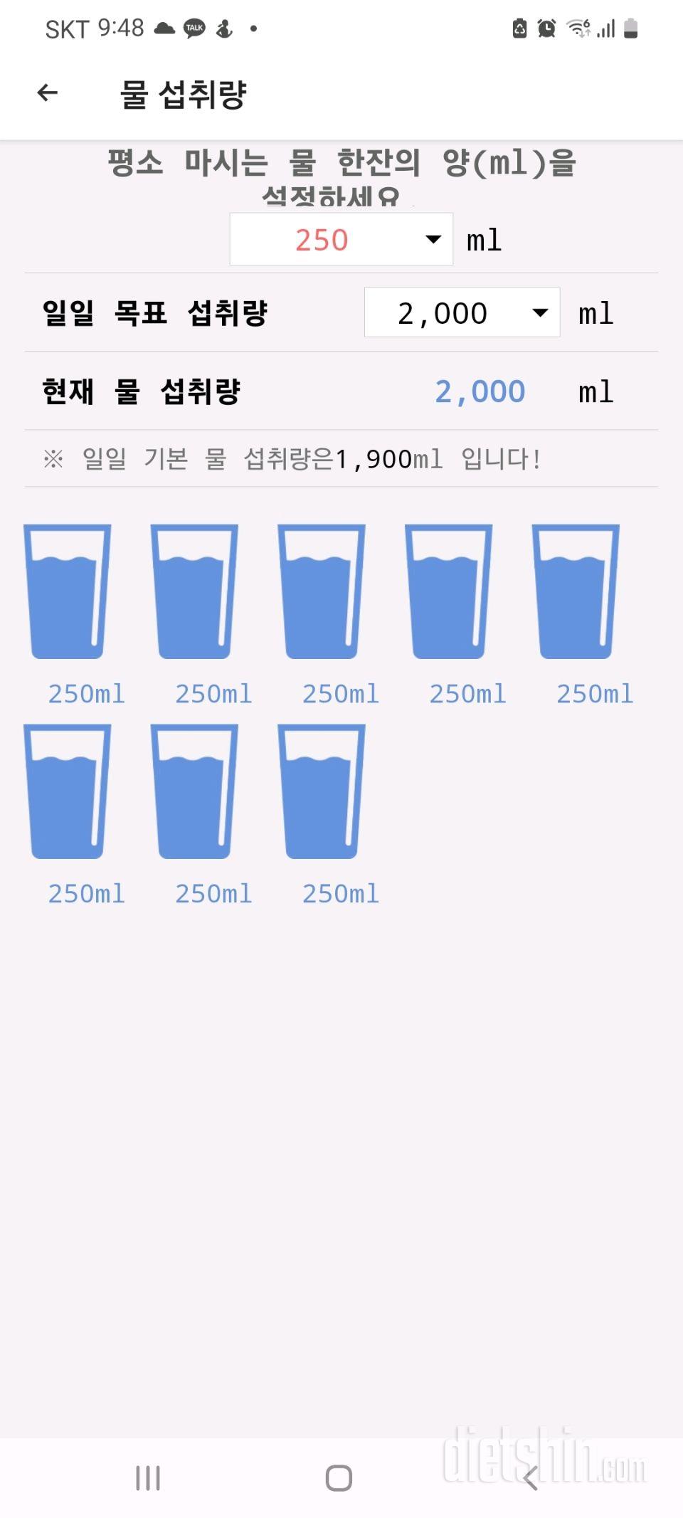 30일 하루 2L 물마시기3일차 성공!