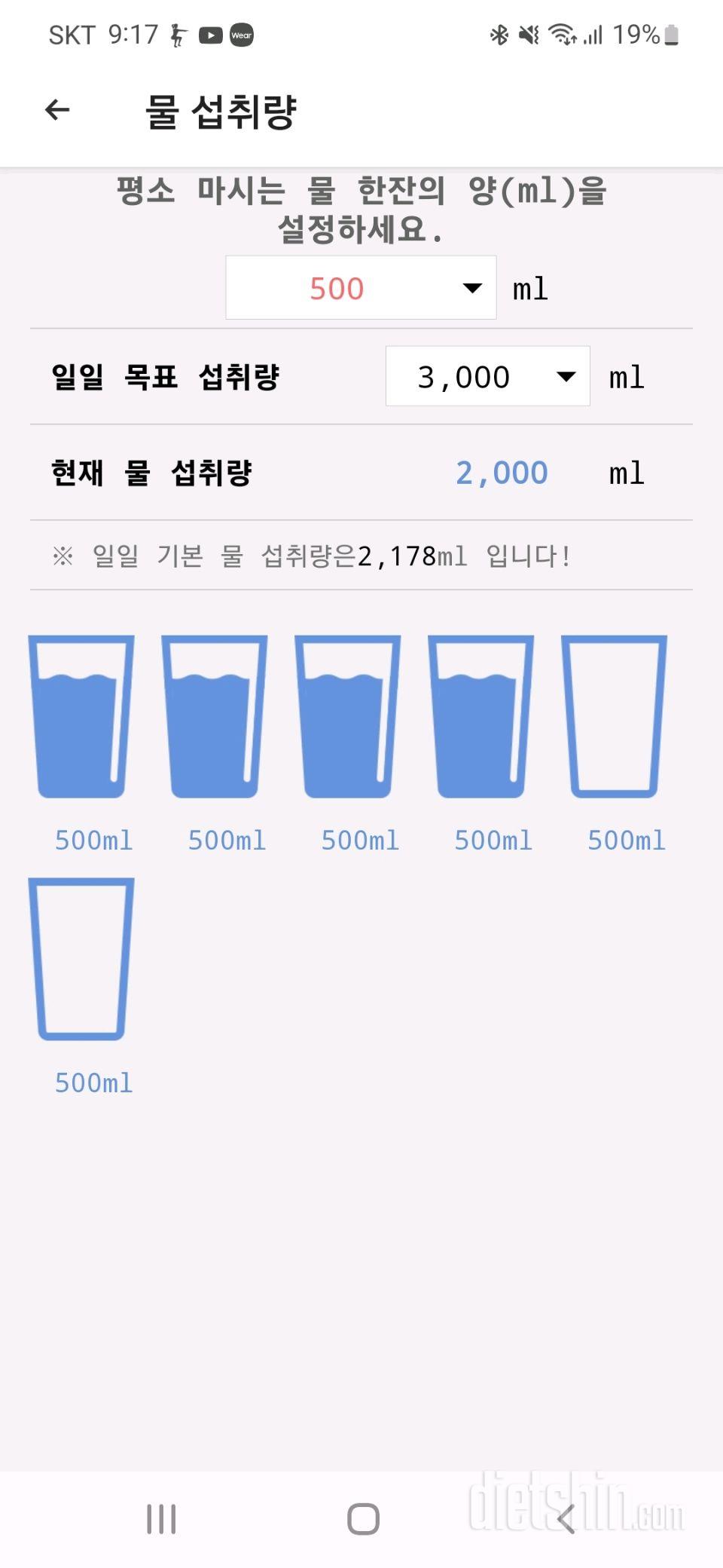 30일 하루 2L 물마시기4일차 성공!