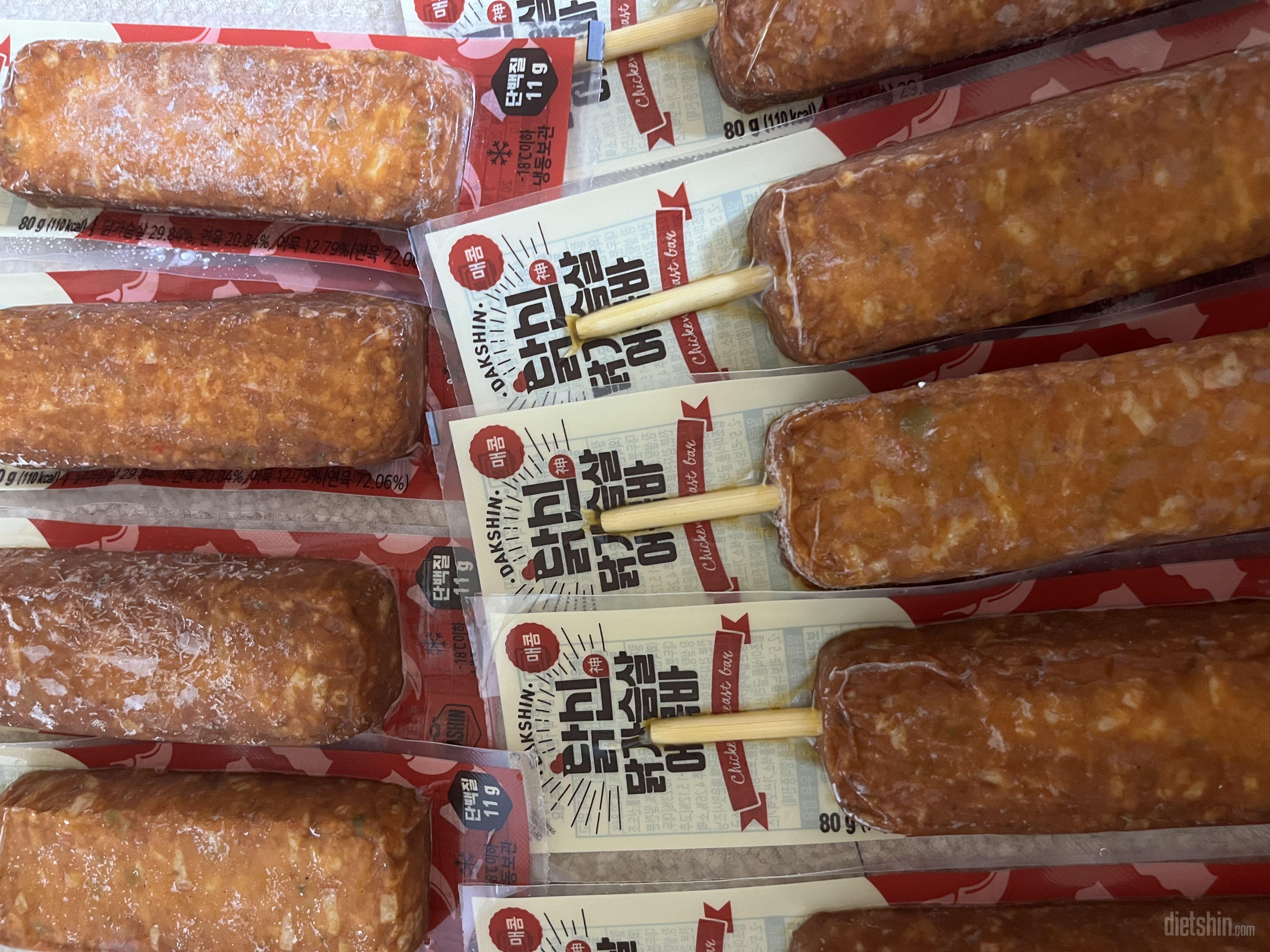 닭가슴살 어묵바 매운맛 맛있어서 재구