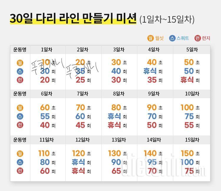 30일 다리라인 만들기2일차 성공!