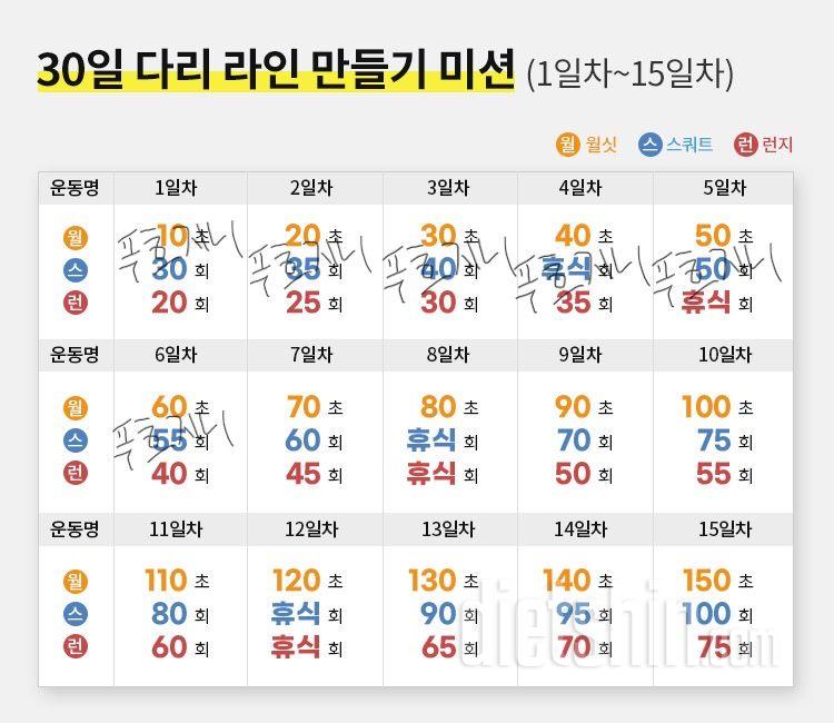 30일 다리라인 만들기6일차 성공!