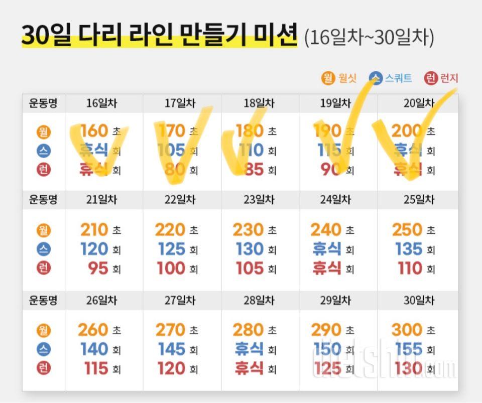 30일 다리라인 만들기20일차 성공!