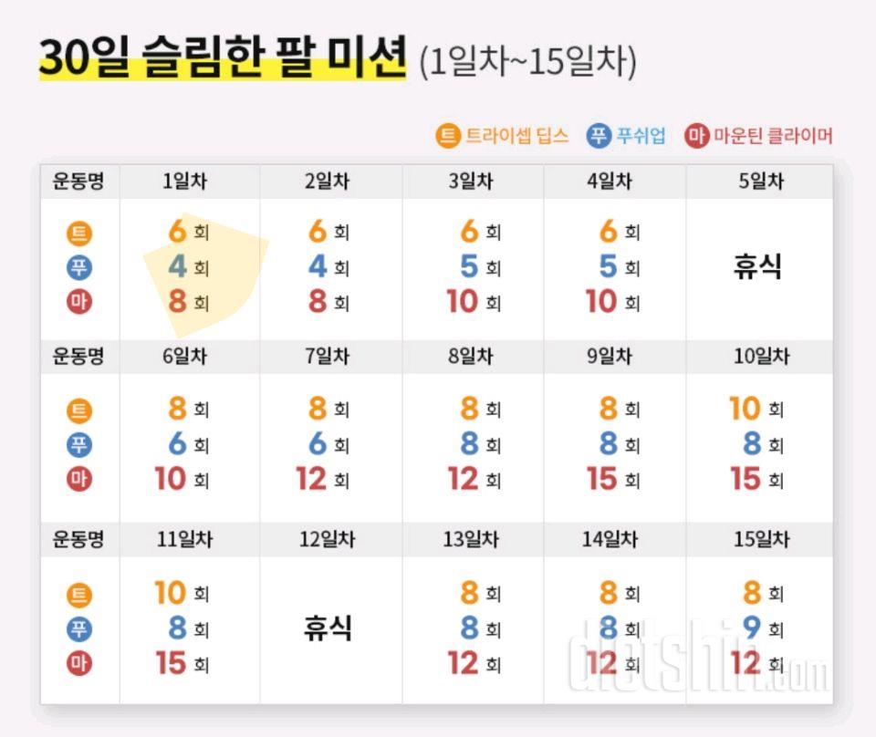 30일 슬림한 팔91일차 성공!