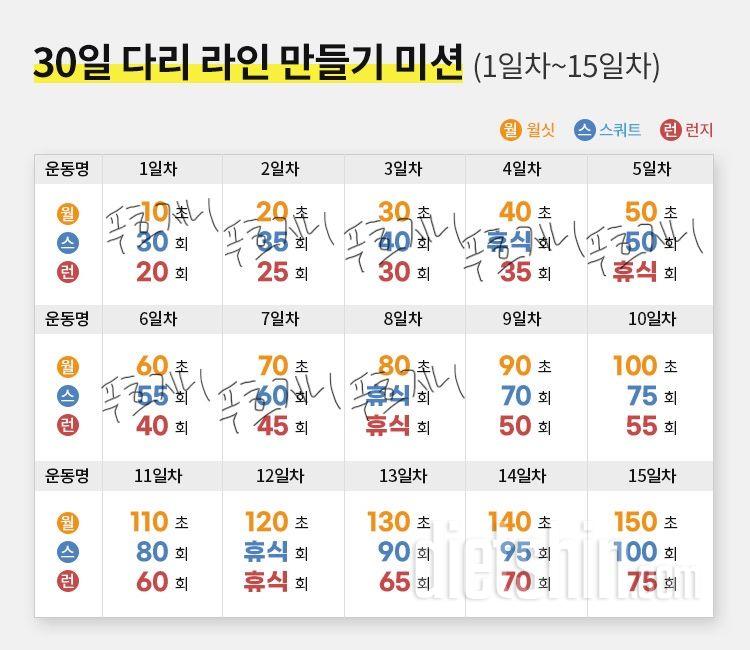 30일 다리라인 만들기8일차 성공!