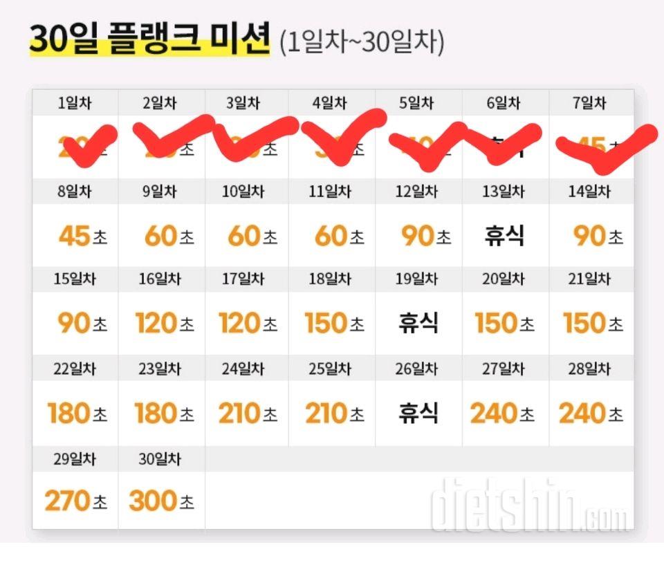 30일 플랭크37일차 성공!