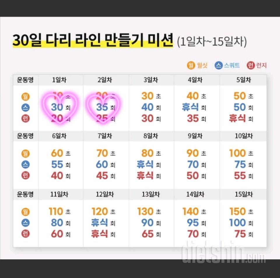 30일 다리라인 만들기2일차 성공!