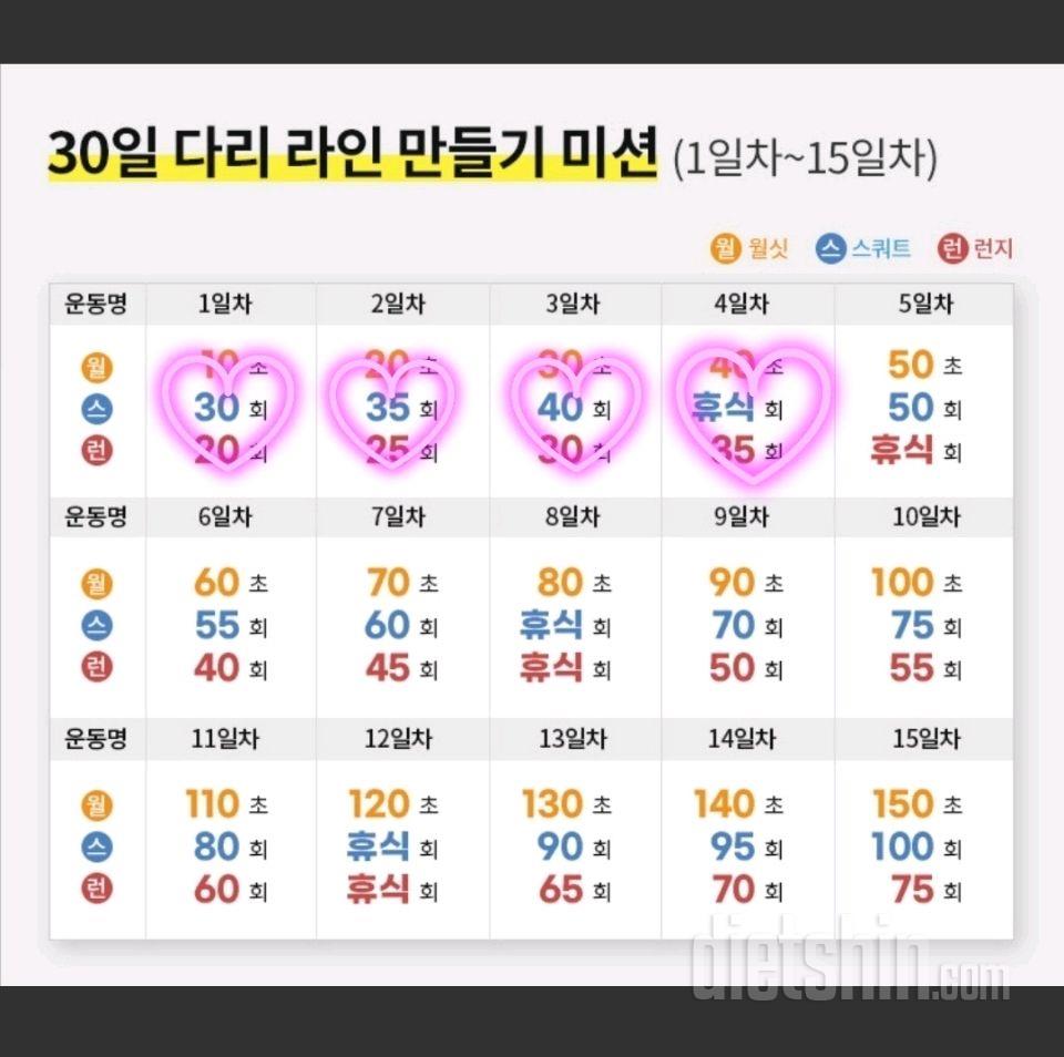 30일 다리라인 만들기4일차 성공!