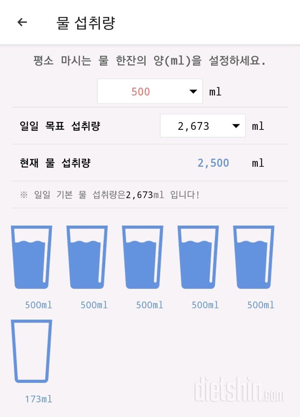 30일 하루 2L 물마시기2일차 성공!