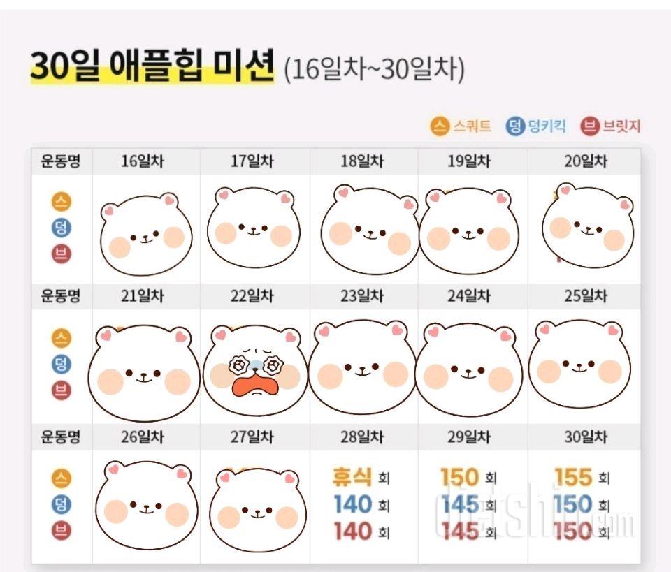 30일 애플힙87일차 성공!