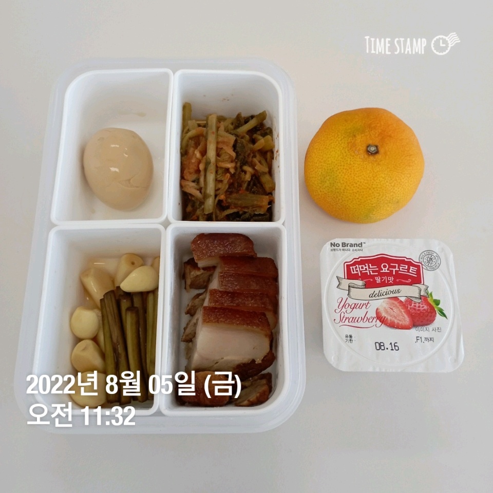 08월 05일( 점심식사 600kcal)