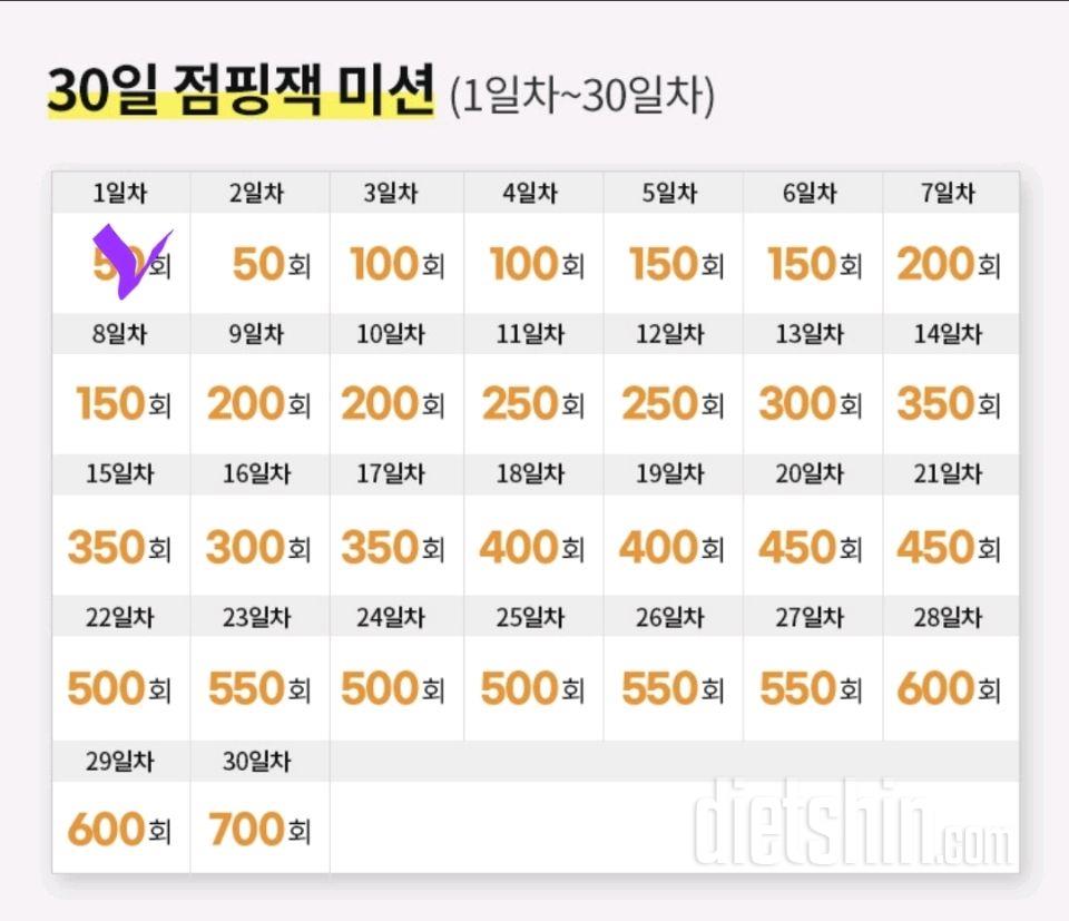 30일 점핑잭61일차 성공!