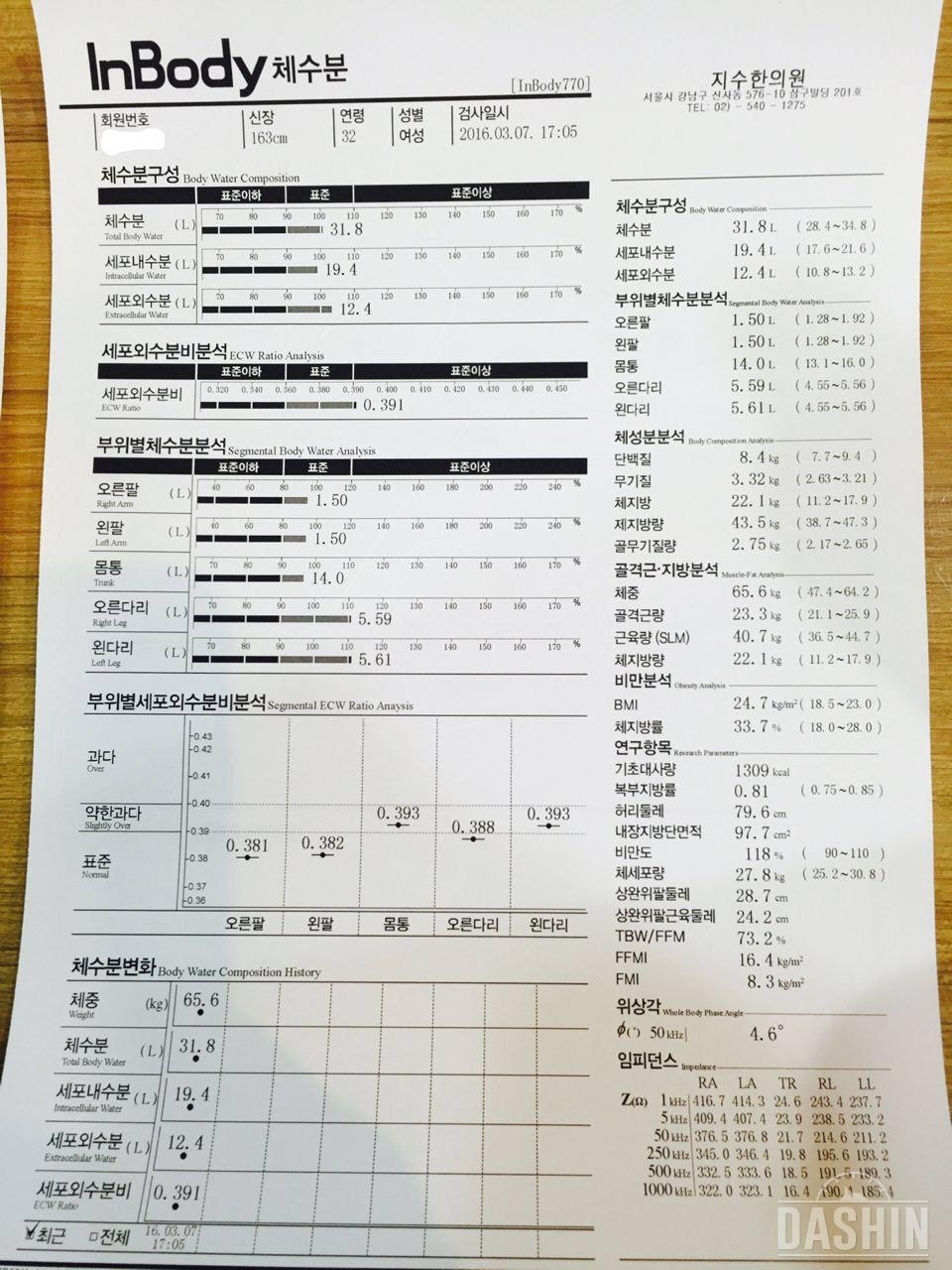 • 다이어트신 4기(1일차) - 인바디&전신사진