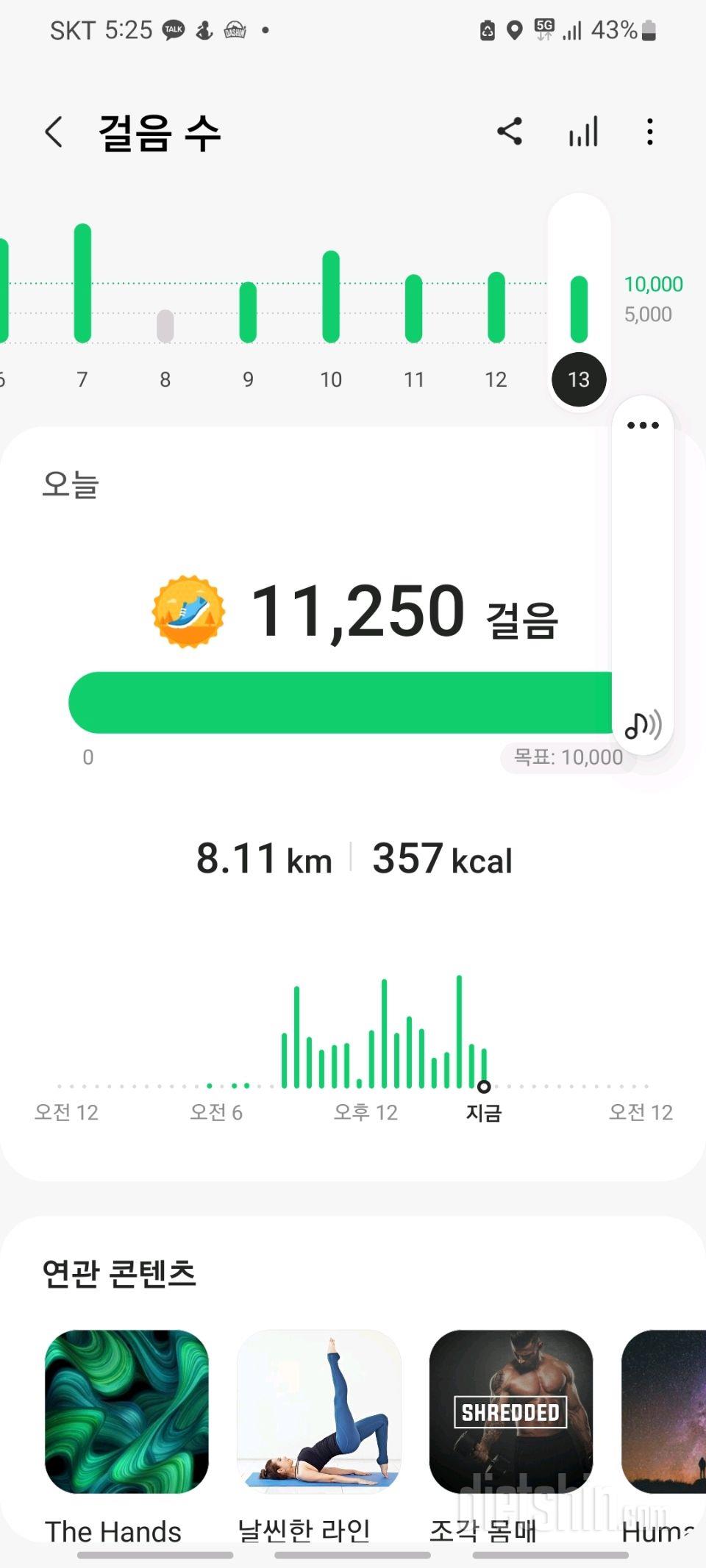 30일 만보 걷기75일차 성공!