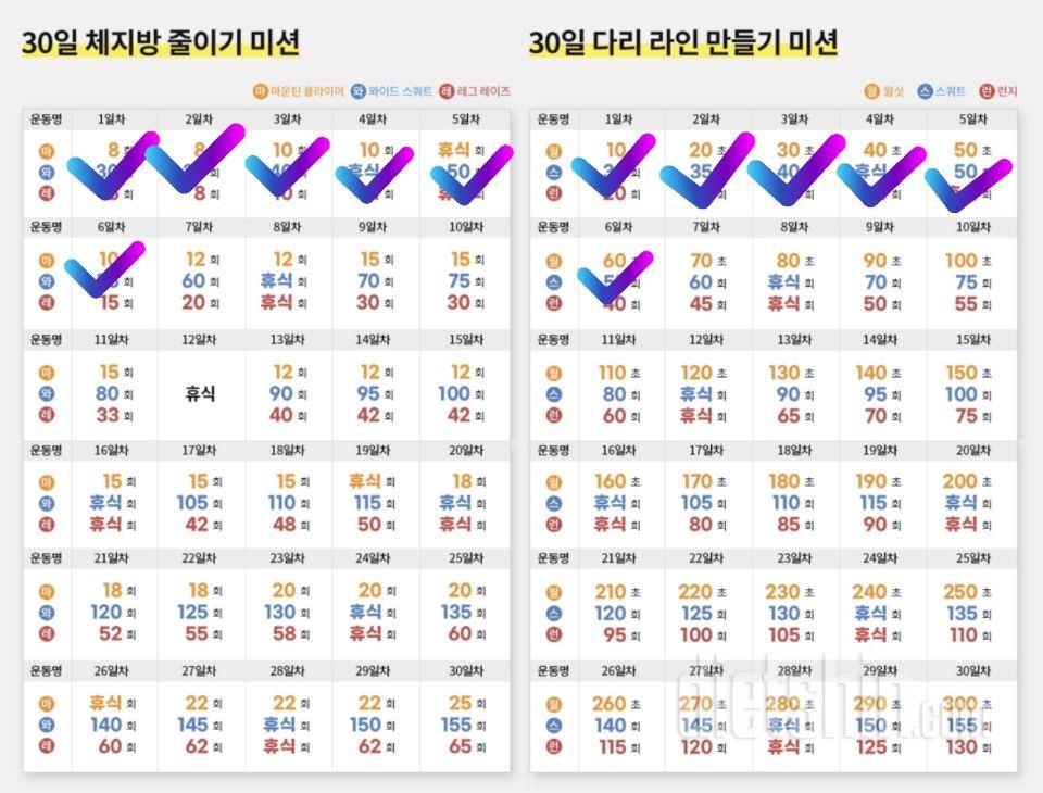 30일 다리라인 만들기6일차 성공!