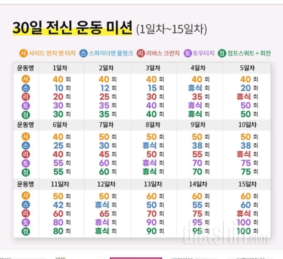 30일 전신운동9일차 성공!