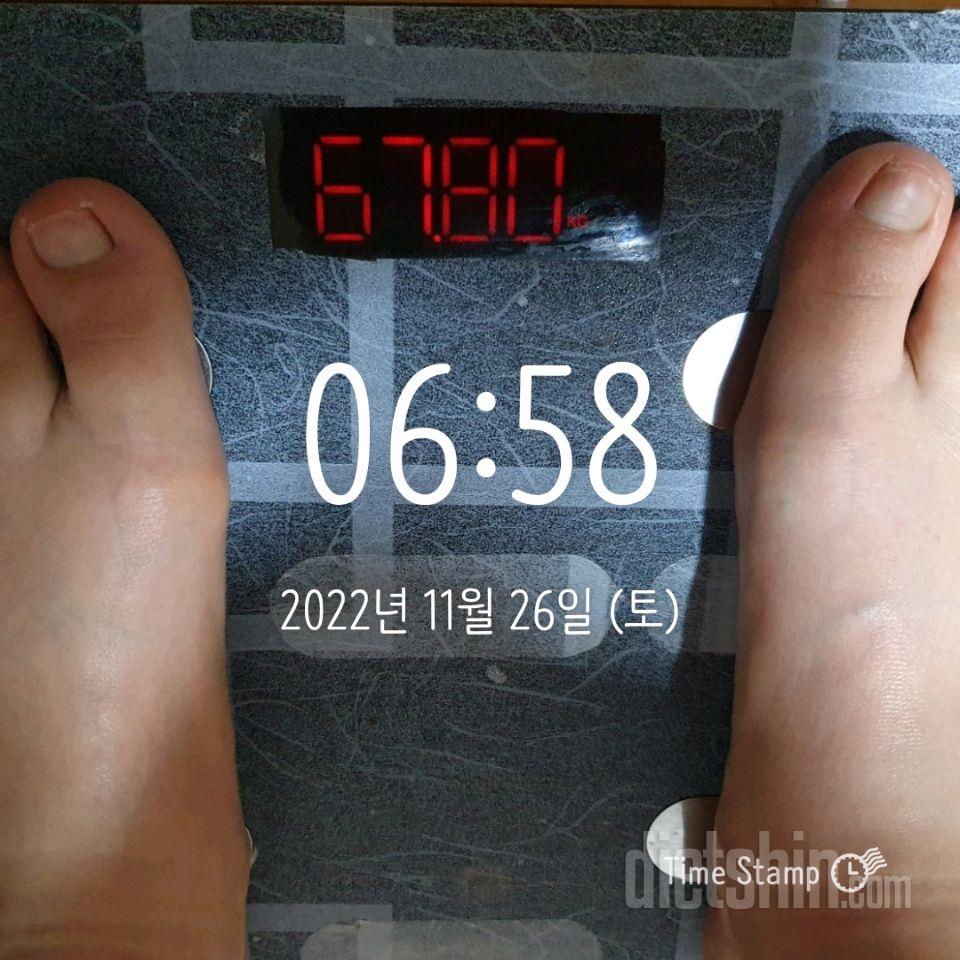 7일 아침 몸무게 재기13일차 성공!