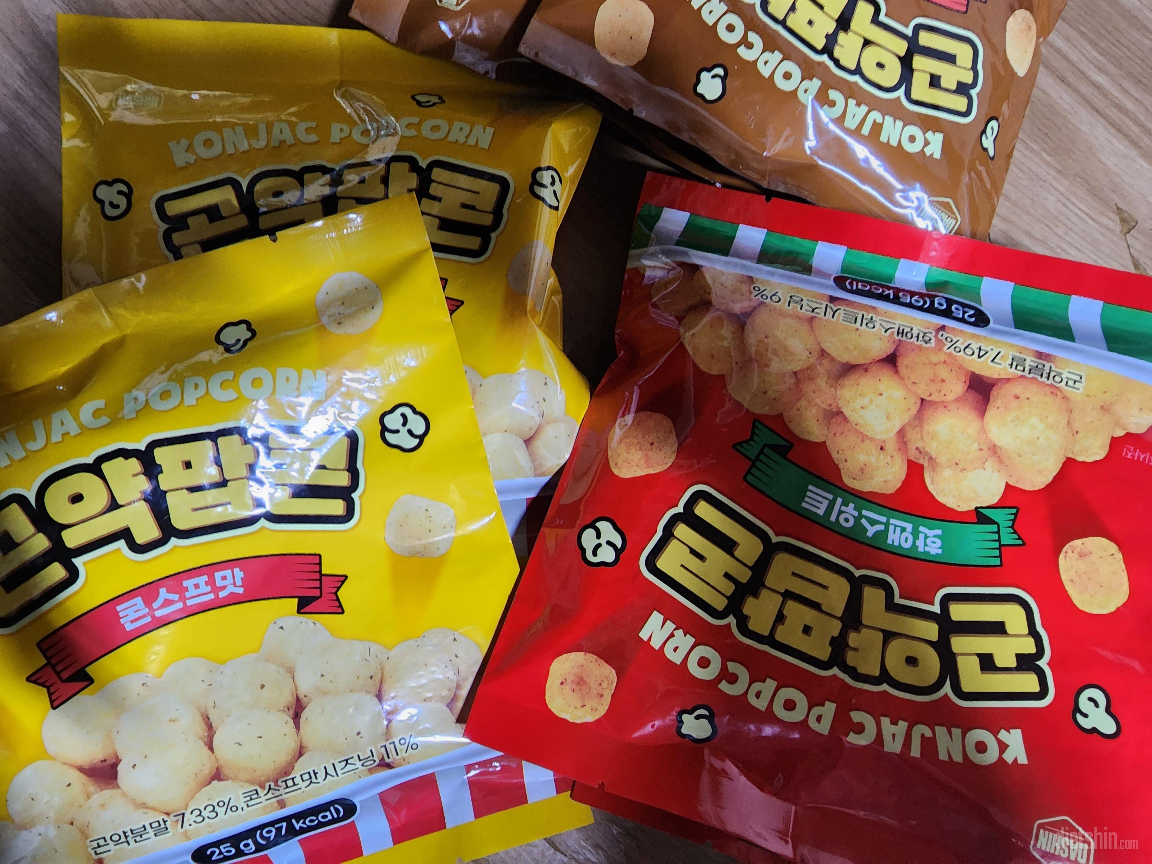 너무 좋아하는 곤약팝콘 시리즈예요~