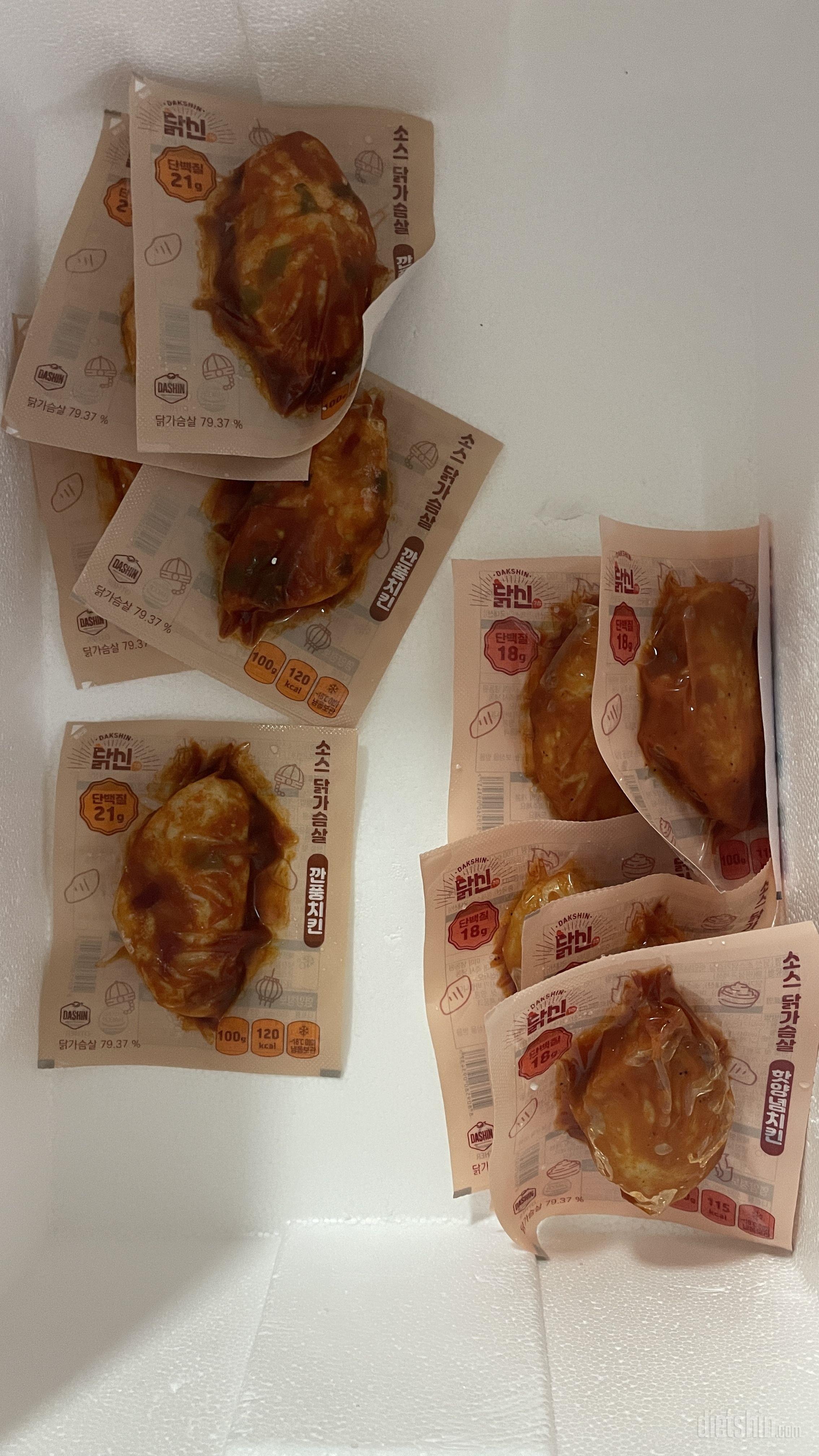 깐풍 맛은 역대급 닭가슴살 소스입니다