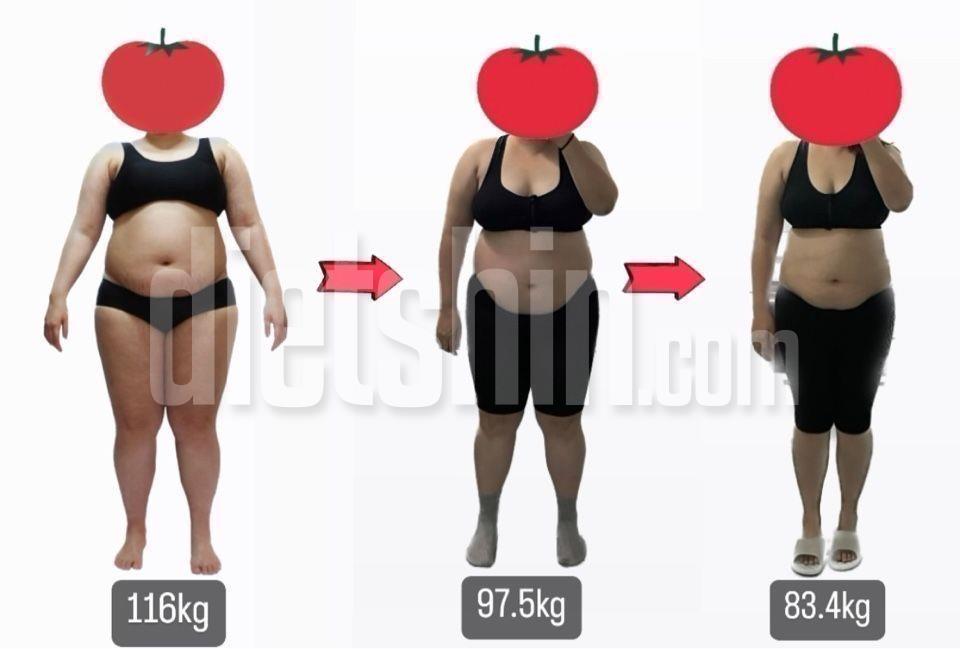 진행중 116kg > 83kg 33kg감량! 드디어 눈바디의 변화가!