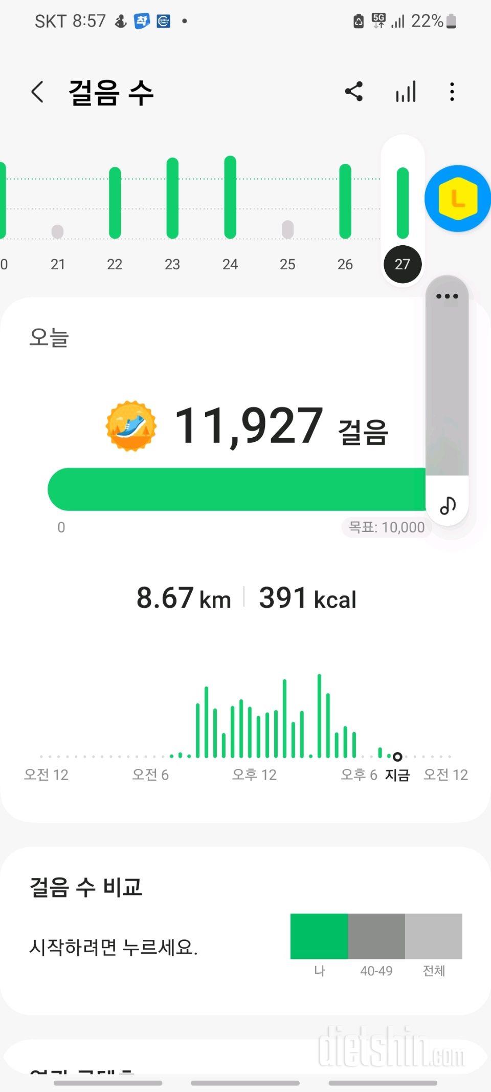30일 만보 걷기130일차 성공!