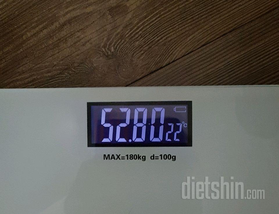 7일 아침 몸무게 재기19일차 성공!