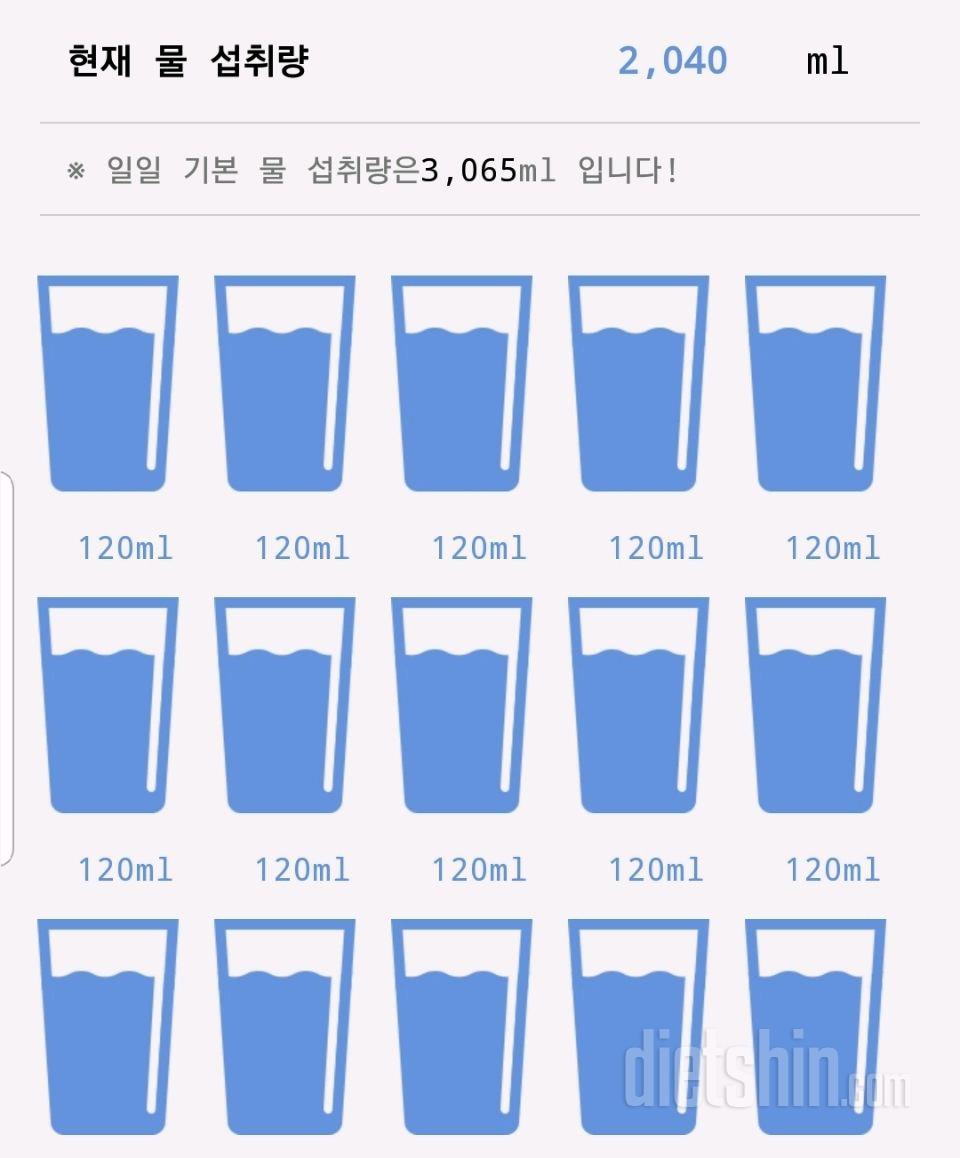 30일 하루 2L 물마시기1일차 성공!