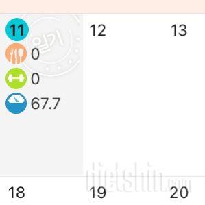 7일 아침 몸무게 재기3일차 성공!