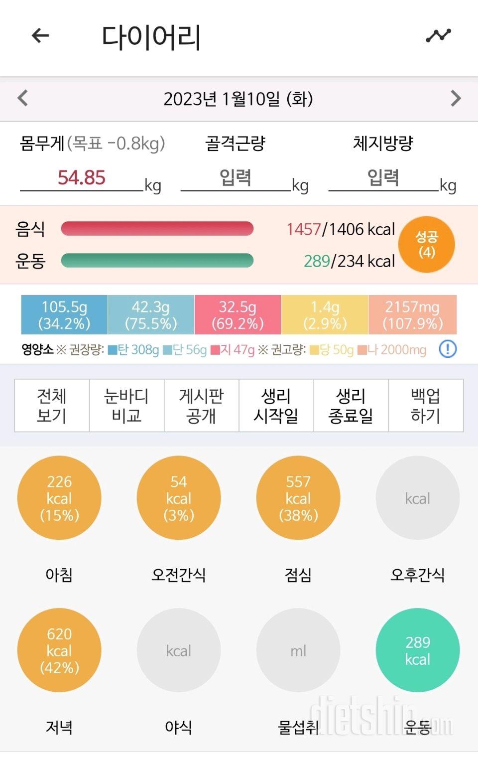 30일 야식끊기5일차 성공!