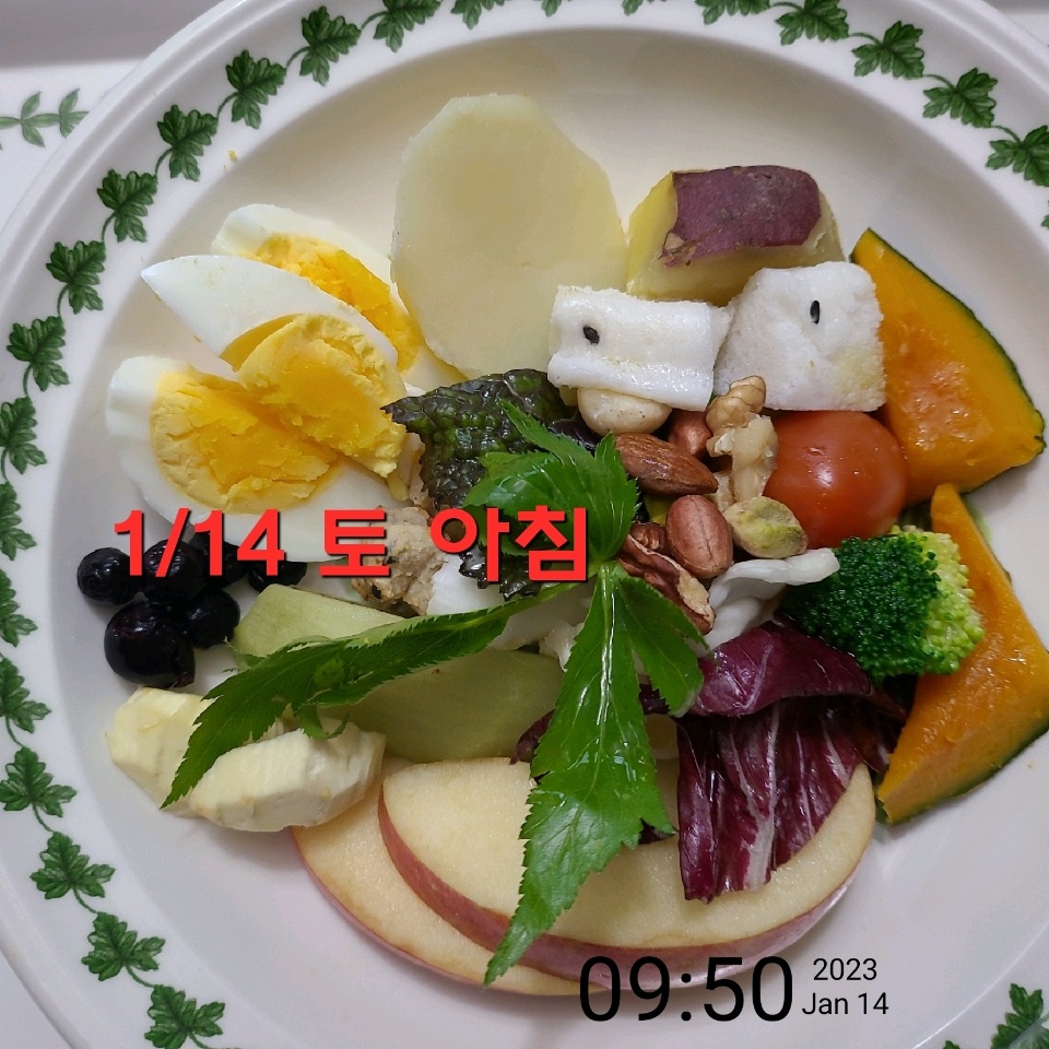 01월 14일( 아침식사 307kcal)