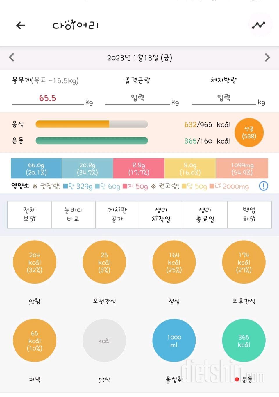 30일 야식끊기38일차 성공!