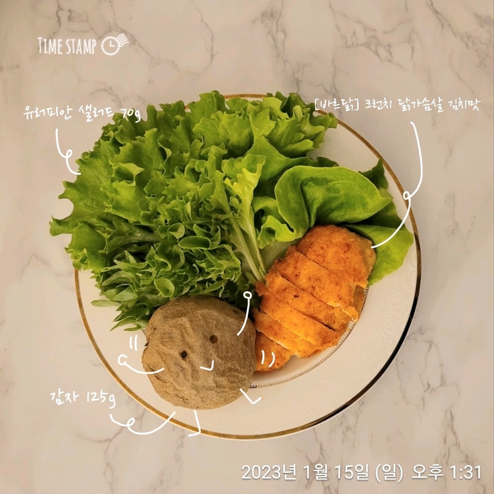 01월 15일( 점심식사 264kcal)