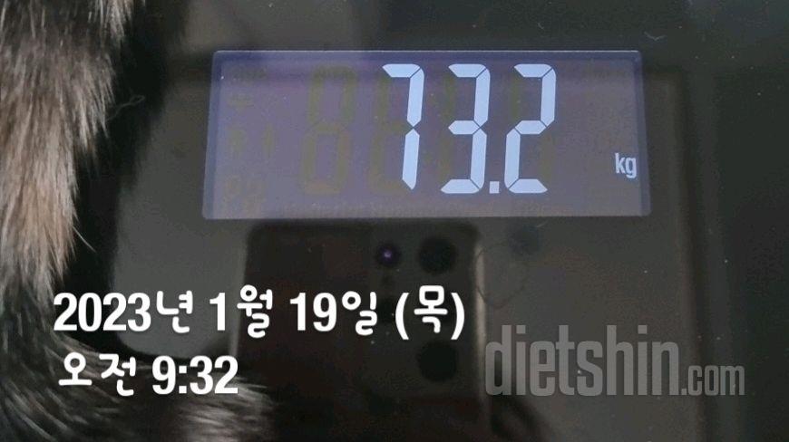 7일 아침 몸무게 재기16일차 성공!