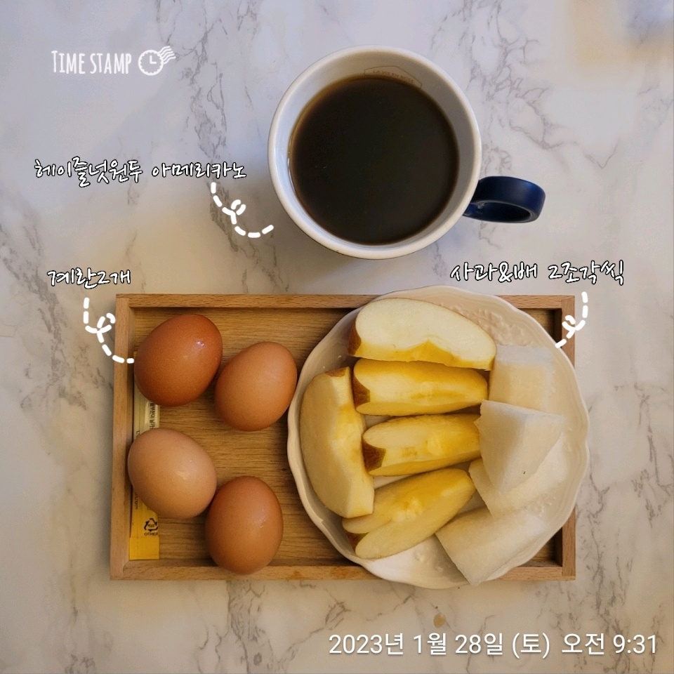 01월 28일( 아침식사 252kcal)