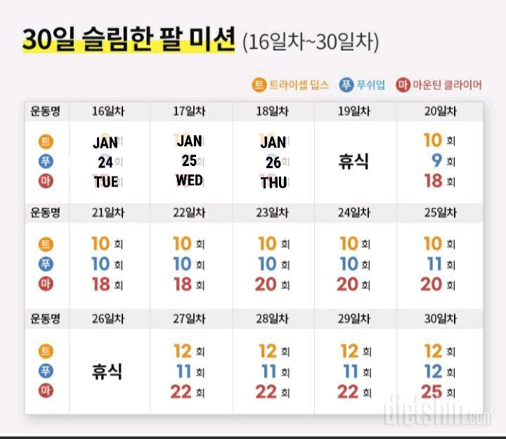 30일 슬림한 팔258일차 성공!