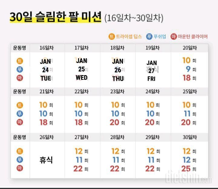 30일 슬림한 팔259일차 성공!