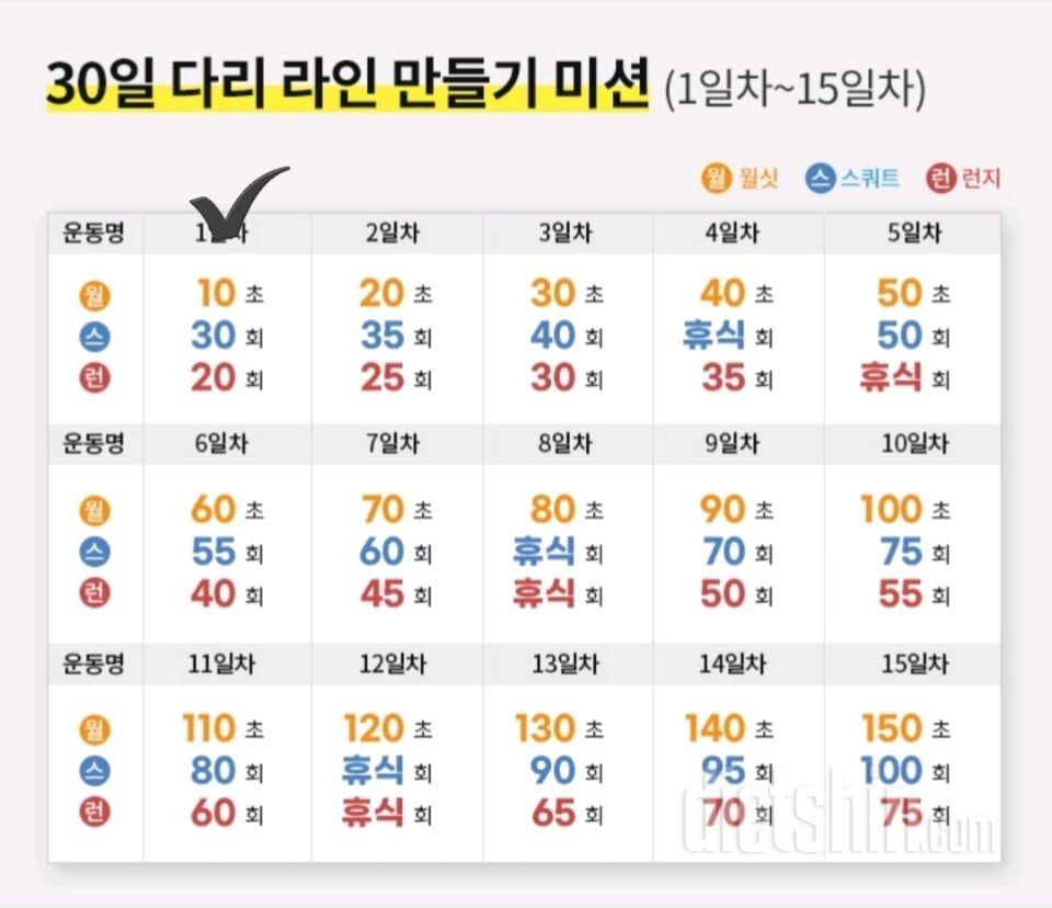 30일 다리라인 만들기 1일차 성공!