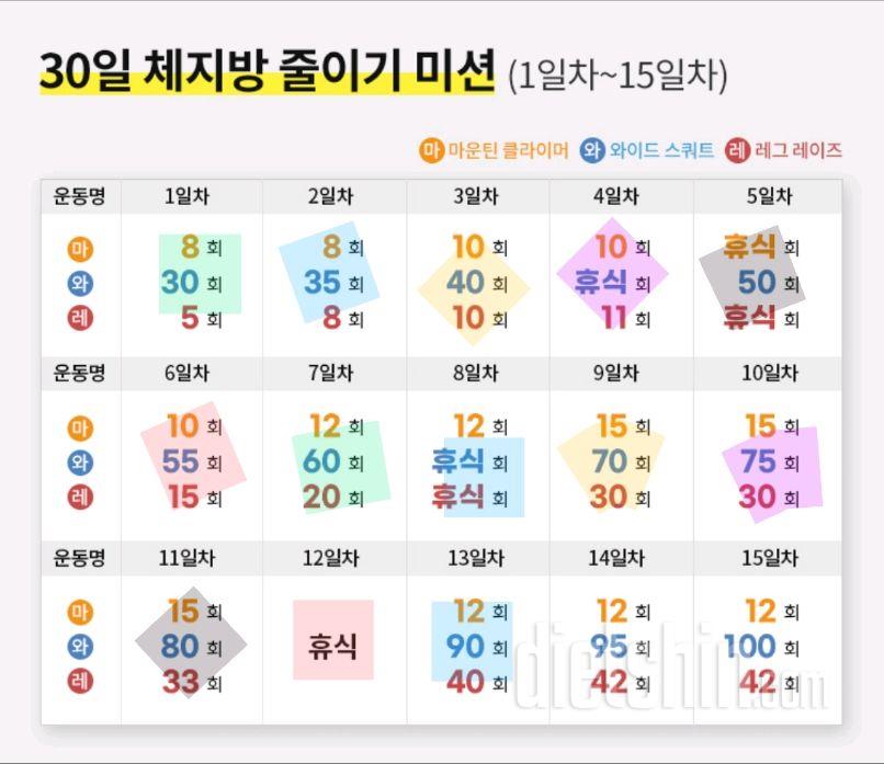 30일 체지방 줄이기13일차 성공!