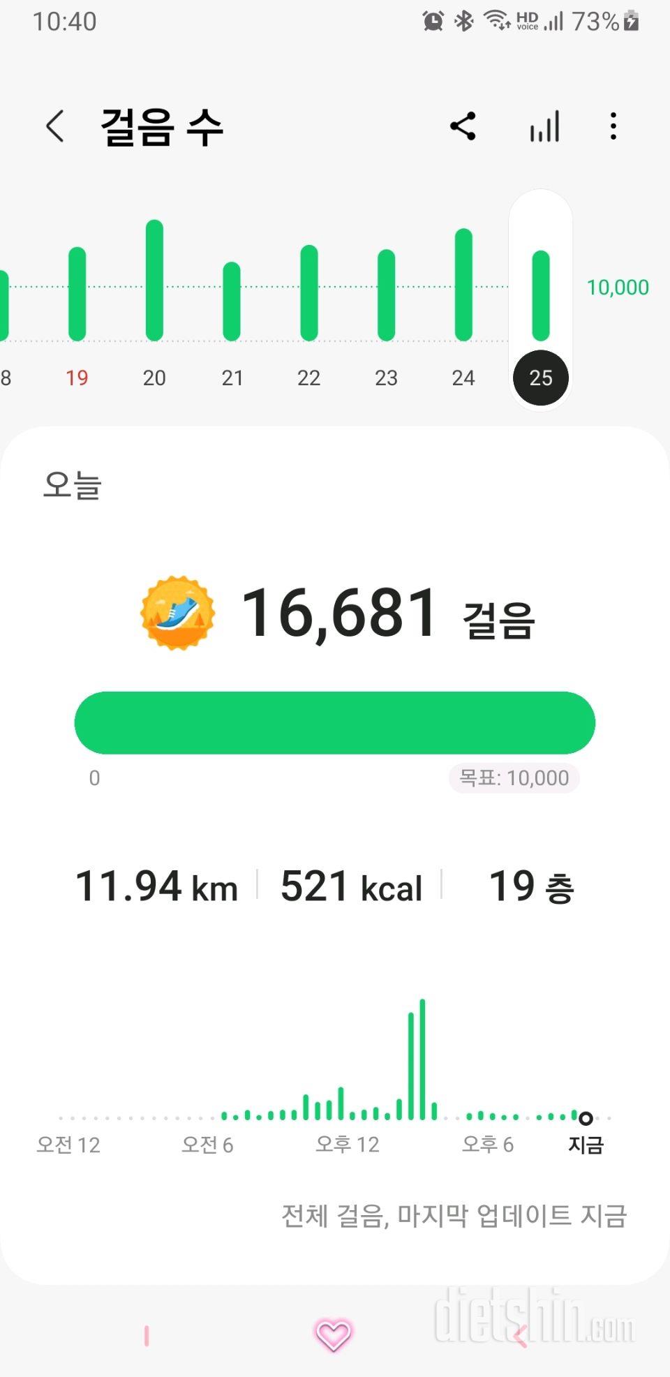 30일 만보 걷기645일차 성공!